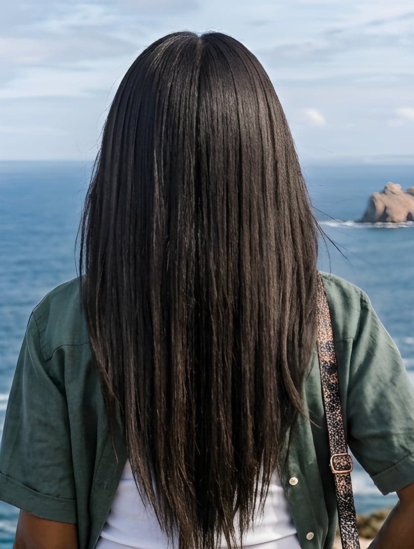 Perruque lisse entretenue